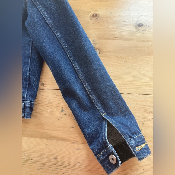 Express Jeans Denim Jacket Cropped Sz S Like New - Picture 8 of 10